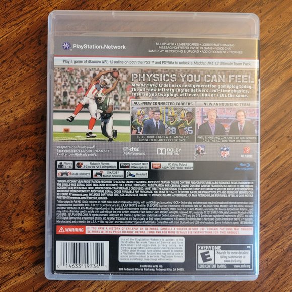 PS3 GAME BUNDLE - 4 Sports Playstation 3 Games, Madden NFL, NBA, MLB, UFC - Picture 5 of 11